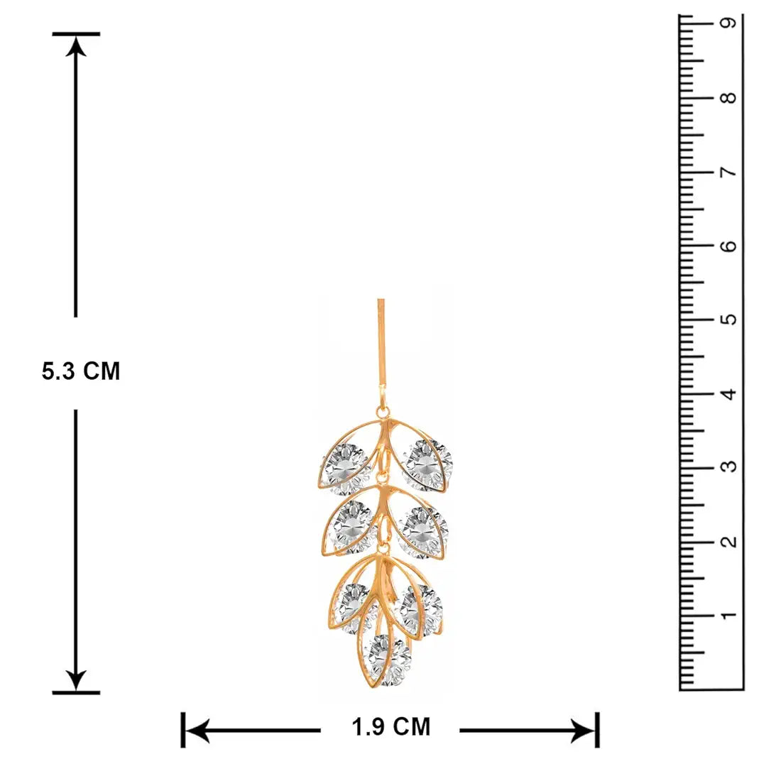Turn heads with these Gold-Plated Leaf Drop
